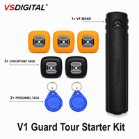 Kit de patrouille complet V1 avec 5 points de contrôle RFID, lecteur robuste et étiquettes pour une installation rapide dans n'importe quelle installation