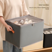 Boîte de rangement à chaussures pliable de haute qualité, épaisse, anti-humidité, avec couvercle, séparateurs, revêtement Oxford, grande capacité, lavable, pour l'organisation