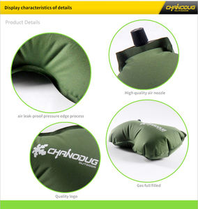 Großhandel Outdoor Portable Travel Schlaf kissen Lendenwirbel stütze Automatisches aufblasbares Kissen - Product Image 3