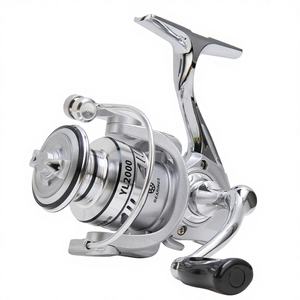 Moulinet spinning en métal YL1000-12000 avec corps entièrement métallique et poignée CNC, capacité <span class=keywords><strong>de</strong></span> frein maximale <span class=keywords><strong>de</strong></span> 16 kg, pour eau salée et eau douce, pour la pêche au bar et à la carpe - Product Image 1