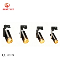 Luces LED de Riel COB Inteligentes y Modernas de Aluminio, 0-10V Dali Tuya, Regulables, con Haz de Luz Estrecho Ajustable de 10-55 Grados, 30W/35W, Alto CRI