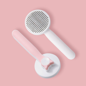 Puda Nouvelle Conception Peigne à Curry Écologique pour Chats Outils de Toilettage en Acier Inoxydable de Haute Qualité Brosse Anti-Peluche - Product Image 6