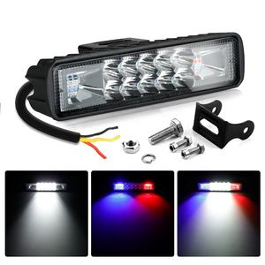 <span class=keywords><strong>Auto</strong></span> 6 pouces 30W Double Couleur Magasin Rouge Bleu Led Fog Light Work Offroad Barre Lumineuse De La Lampe - Product Image 2