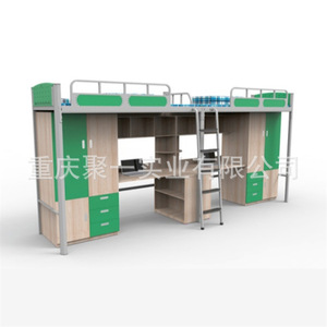Gathering Dormitory Bunk <b>Beds</b> With Storage School Use Metal Frame Coating Finish Disassembly Design - Product Image 3