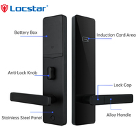 Sistema de Seguridad con Tarjeta RFID Locstar, Entrada sin Llave, Cerradura Inteligente Interconectada para Puerta de Hotel con Sistema de Software de Gestión