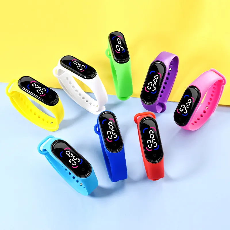 2021 High Quality Kids Wholesale Silicone LED Children Wrist Unique digital Watches ledy Sport led watch