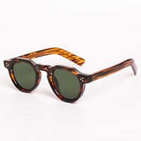 Lunettes de soleil rétro Lbashades 3524, monture vintage, protection UV400, haute qualité, logo personnalisé, monture ronde en PC