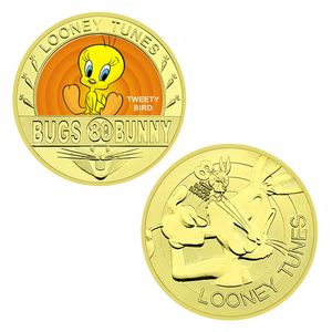 Moneda Conmemorativa de Bugs Bunny, Animación Clásica Americana, Bañada en Oro, 40 mm, Regalo para Coleccionistas - Product Image 4
