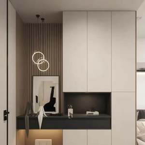 Contemporary Modern Design Wood Panel Huipinju Wardrobe 5-Year Warranty for Home <b>Bedroom</b> Dining Living Room School Furniture - Product Image 1