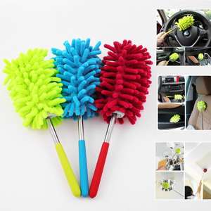 A2416 Brosse <span class=keywords><strong>extensible</strong></span> pour chambre à domicile Manche en chenille <span class=keywords><strong>Plumeau</strong></span> de voiture Nettoyage de la poussière <span class=keywords><strong>Plumeau</strong></span> en microfibre - Product Image 6