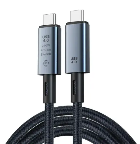 USB 4 kablo destekler 8K HD ekran 40 Gbps veri transferi 240W şarj USB C USB C kablo iPhone tip-c Laptop Hub yerleştirme