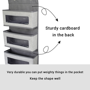 Houseware Sale Wall Mounted 4 Pockets Office Supplies Storage Holder Pocket Chart Over the Door <strong>Hanging</strong> <strong>File</strong> Organize - Product Image 6