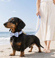 Collier pour chien MoMoPaw en polyester rembourré et réglable, motif écossais, pour l'automne et l'hiver – Accessoires pour animaux de compagnie