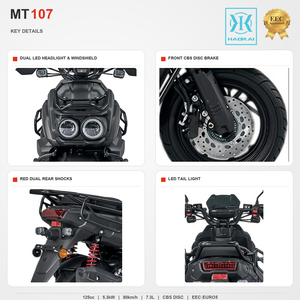 <span class=keywords><strong>Scooter</strong></span> à essence de style aventure EEC Euro 5, 125cc, système EFI, freins à disque CBS, 80 km/h, <span class=keywords><strong>scooter</strong></span> à moteur à essence pour le marché européen - Product Image 2