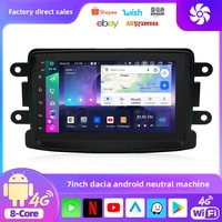 Autoradio Android pour Dacia Duster Logan Dokker Sandero Lodgy Renault Captur Symbol 2012 Écran tactile Stéréo Vidéo Lecteur GPS