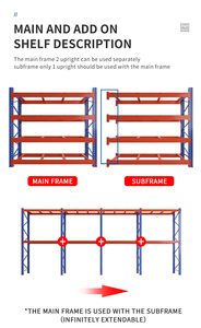 Estantería Metálica Industrial Apilable de Alta Resistencia, Estantería de Acero sin Pernos, Ajustable, Capacidad de Carga de 1000 kg/Nivel, Almacenamiento para Almacén - Product Image 4