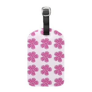 Etiqueta de Equipaje de PU con Nombre Personalizado y Flor de Puakenikeni, Etiqueta de Equipaje de Cuero Personalizada al por Mayor con Tarjeta de Identificación - Product Image 2