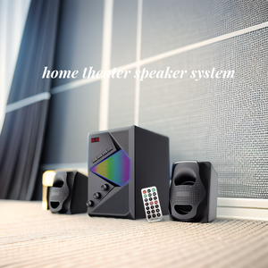 ลำโพงซับวูฟเฟอร์ 2.1CH ระดับมืออาชีพ ระบบเสียงไฮไฟ 30W RGB ลำโพงคอมพิวเตอร์ ลำโพงตั้งโต๊ะ พร้อมช่องต่อ USB FM และบลูทูธ - Product Image 6