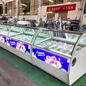 Vitrina Refrigeradora de 16 Bandejas de Una Sola Temperatura con Enfriamiento por Aire para Gelato y Helado, Tipo Vitrina Deslizante <span class=keywords><strong>Haagen</strong></span>-Dazs - Product Image 2