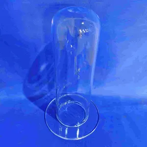 HY Hoja de cuarzo ranurado personalizado Cuarzo perforado Resistente a altas temperaturas Óptico Transparente Vidrio de cuarzo transparente