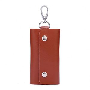 Porte-clés en cuir de vachette japonais et coréen, sacoche portable pour clés de voiture, idéal pour événements professionnels, cadeaux d'entreprise, vente en gros directe usine - Product Image 4