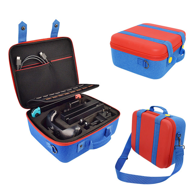 Carrying Case for Nintendo Switch OLED , Built-in Stand for Switch AC Adapter, Switch Dock or Pro Controller and Game Holders