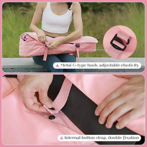 Muestra Gratis, Bolsas de Yoga de Lona 100% Orgánicas y Ecológicas, Duraderas, Compactas, Portátiles, de Alta Calidad, Mochila para Esterilla de Yoga - Product Image 4