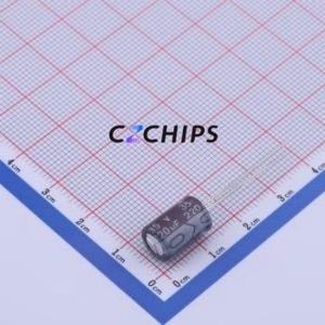 Condensador Electrolítico de Aluminio de Montaje Pasante (THT), 01EC1085, D8xL12mm, 220uF, 20%, 35V, 630mA-100kHz - Product Image 1
