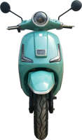 Scooter Électrique Longue Portée Haute Vitesse, Scooter Mobylette 2 Places Durable 60Km/h, Bleu Clair, en Stock