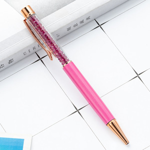 Bolígrafos de punta redonda color oro rosa, bolígrafo con purpurina, diseño de flor, tinta negra, bolígrafos de <span class=keywords><strong>regalo</strong></span> para mujeres y niñas, Navidad, bodas, cumpleaños - Product Image 6