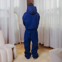 Vêtements durables, pantalon de survêtement et sweat-shirt à fermeture éclair personnalisés en coton 100% de 420 g/m², ensemble de survêtement de luxe pour hommes