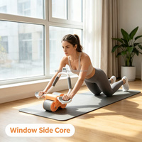 Rodillo Abdominal para Tonificar Músculos para Adultos, Herramienta Casera con Rebote Automático para Ejercicios Abdominales, Quema Grasa de Cintura, Entrenamiento Corporal para Adelgazar