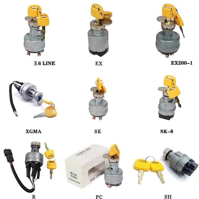 Excavator Engine Parts Ignition Switch Starter Switch For Jonh Deere Xcmg Xgma Lishide Lovol Sunward Sdlg