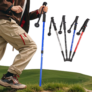 135cm ánh sáng đi bộ đường dài Kính thiên văn tùy chỉnh gấp có thể điều chỉnh tính di động đóng mở mía cắm trại nhôm đi bộ gậy leo núi cực - Product Image 1