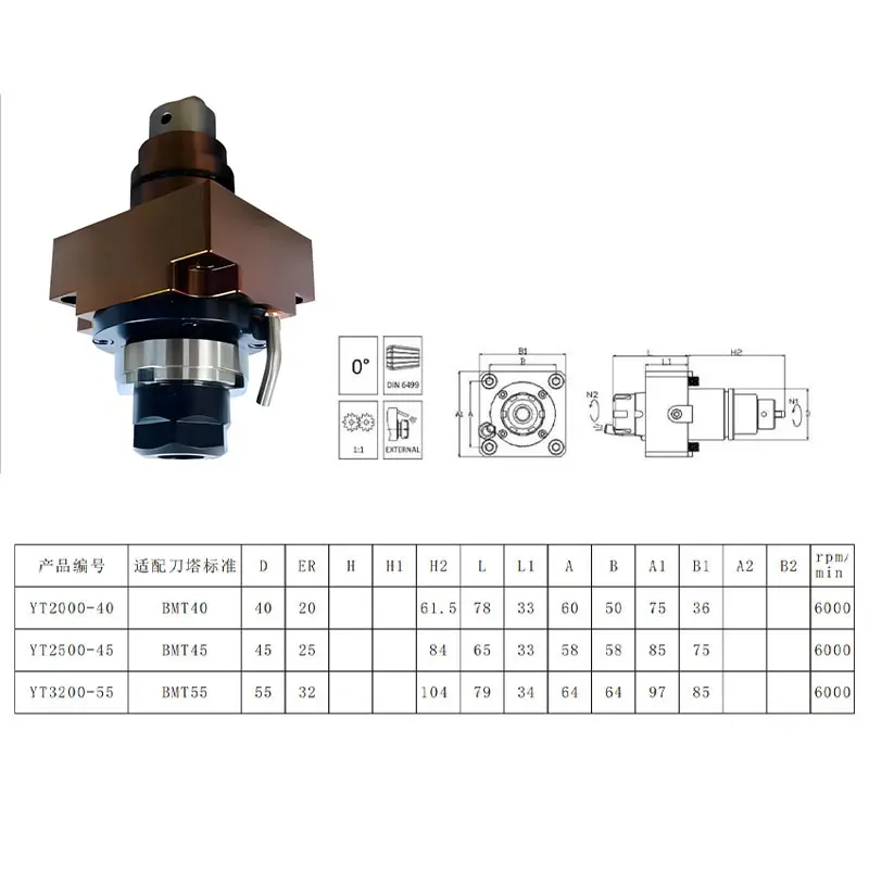 Bmt55 sống chủ sở hữu công cụ cho máy tiện điện tháp pháo turretcnc Chất lượng cao nhanh