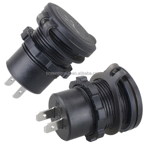 12V 24V 36W Thriple QC3.0 Car Boat Marine <b>USB</b> Charger Socket with <b>Switch</b> Fast Charging 3 Port <b>USB</b> Charger - Product Image 3