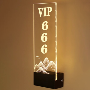 Letrero de cubo con logotipo LED electrónico resistente a impactos, señalización de pared acrílica gigante con nombre de número para fines decorativos - Product Image 3