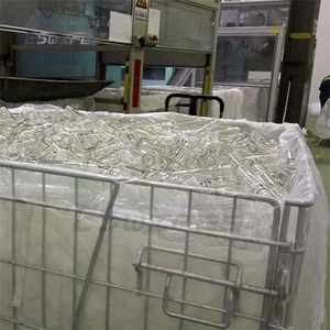 Gabbia in Rete Metallica Pieghevole per Stoccaggio Preforme PET, Movimentazione Materiali in Magazzino - Product Image 5