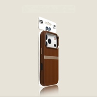Coque de protection intégrale créative haut de gamme en alliage d'aluminium rayée compatible iPhone 17 et 16 Pro Max XP1543 – Nouveauté