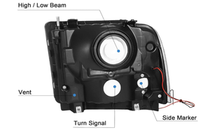 Faro Delantero Halógeno YuTai con Luz de Marcha Diurna <span class=keywords><strong>LED</strong></span> para F250 F350 Super Duty 2005 2006 2007 05 06 07 - Product Image 3