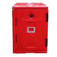 Incubateur électrique 90L pour cantine, boîte de livraison pour banquet à roues, double usage, aliments cuits, hôtel et restaurant réfrigérés