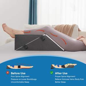 เมมโมรี่โฟมพับได้อเนกประสงค์สำหรับอ่านแบบพับได้หมอนลิ่มสำหรับหลังการผ่าตัด<span class=keywords><strong>บวม</strong></span>ขาลิ่มที่<span class=keywords><strong>หัว</strong></span><span class=keywords><strong>เข่า</strong></span> - Product Image 3