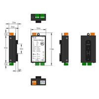 Gateway SNMP1002-ARM, 512 Puntos, 2* RS485, +500 Protocolos, OPC UA, SNMP V3, BTL, CE, Medidor de Energía para Centro de Datos, SCADA