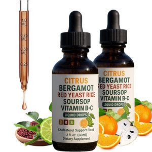Complément alimentaire à base de bergamote, de corossol et de riz rouge fermenté pour soutenir un taux de cholestérol sain - Product Image 1