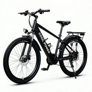 Bicicleta eléctrica de montaña de 26 pulgadas con frenos de disco dobles, equipada con una batería de litio integrada de 48V 10ah - Product Image 3
