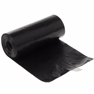 Alta calidad negro común desechables biodegradables bolsas de basura máquina de fabricación de bolsa de basura en rollo