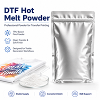 Poudre DTF TPU blanche INHAOSIN en gros 1000g compatible avec film PET et encre pigmentée pour textiles et vêtements Fournisseur OEM