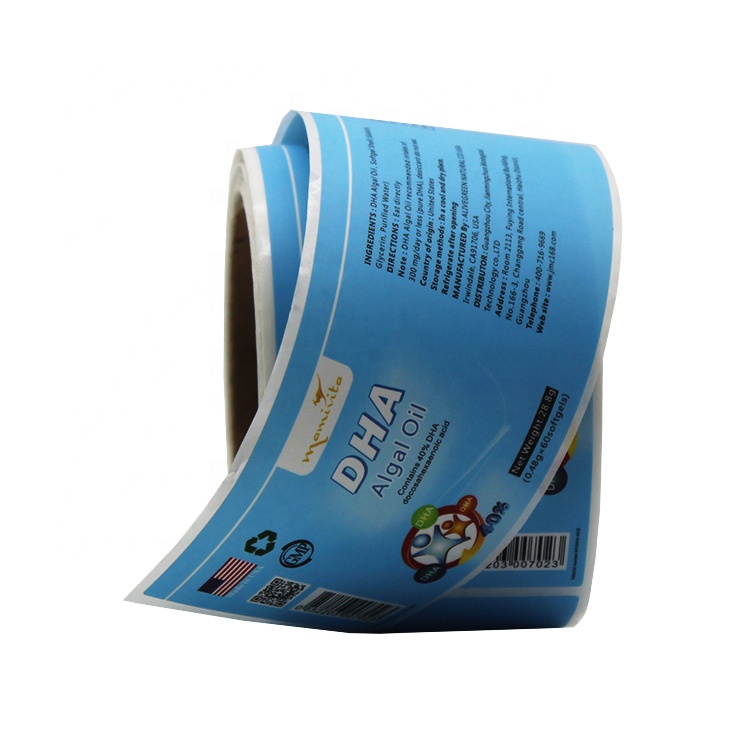 Glossy Waterproof Self Adhesive Label for Canned /Food/Beer/Fruit Packing Stickers Printed by HP Indigo 6900 Machine