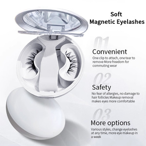 <span class=keywords><strong>Cils</strong></span> magnétiques réutilisables faciles à poser pour débutantes, pour un look quotidien, de bureau ou de soirée, fournisseur en gros - Product Image 1