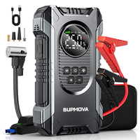 Kit de démarrage d'urgence pour voiture et moto, booster de batterie 21800mAh 2800A, batterie externe portable, pompe à pneus, protection contre les courts-circuits